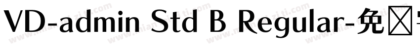 VD-admin Std B Regular字体转换